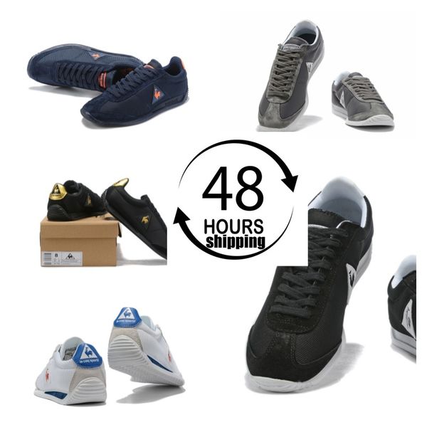 2024 zapatos de diseñador al aire libre le coq zapatos casuales zapatillas para correr zapatillas de mujer suave jogging 36-44 tamaño negro azul amarillo envío gratis gallo francés