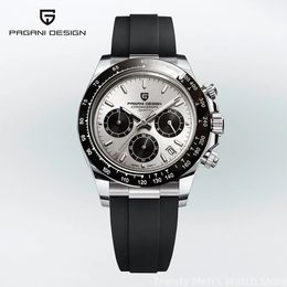 2024 Pagani Design Watch Men Quartz Top Brand Luxury Automatic Date Drapuche pour hommes Sport imperméable Chronographe Clock Mans 240515