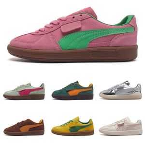 2024 Palermo OG Navy Gold Silver Sky Cayenne Pepper Light Mint Orchid Running Shoes Green Men Women Sports Low Sneakers 35.5-45