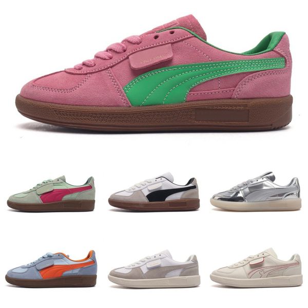 2024 Palermo OG Pink Delight Green Pink Delight Silver Sky Cayenne Pepper Running Shoes Women Men Sports Low de Eur 36-45