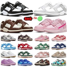 2024 Chaussures de course basses Dhgate Designer Baskets Noir Blanc Sel Gris Brouillard Université Rouge Saint Valentin Femmes Hommes Baskets Taille 36-47 nous 13