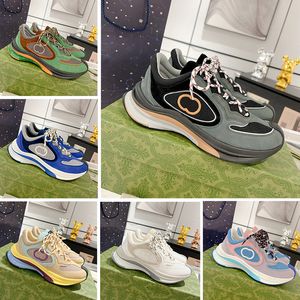 Designer Run Sneakers Men Femmes Chaussures décontractées Marque de luxe Broderie en daim INTROCKING G TRAPALDES TRAPAGNEURS SAUTLES DE MESH CUIR Taille 35-45 avec boîte d'origine