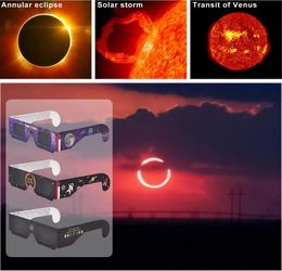 Portée d'observation solaire de l'éclipse solaire en papier 2024