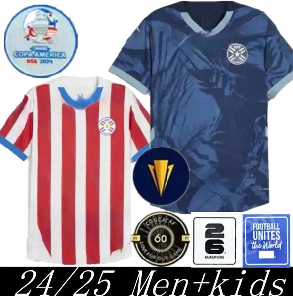 2024 Jersey de football paraguay 2024 Copa America Camisa Home Away Football Shirt Kit