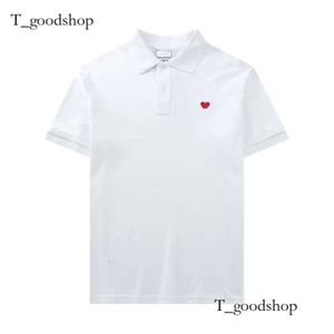 2024 Paris Fashion Brand Polo Shirt Tees Mens Women Designer Designer Luxury Amis T-shirt Casual Play Tshirt Love Round Col Coeur Mens Womens Red Heart Tees -888 F4A