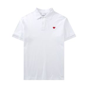 2024 Paris Fashion Brand Polo T-T-T-T-T-T-T-T-Mens Women Designer Luxury Amis T-shirt Casual Play Tshirt Love Round Col Coeur Heart Red Heart 854