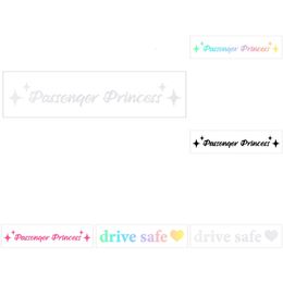 2024 Princesse Princesse étoile Miroir de voiture Stickers Décoration Merte arrière Miroir Auto Vinyl Decal Sticker Intérieur Accessoires