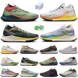 2024 Pegasus Trail 4 hombres mujeres zapatos para correr reaccionar zapatilla de deporte apenas uva naranja negro lobo gris voltio luz hueso humo melocotón crema coco para hombre entrenadores deportivos zapatillas de deporte