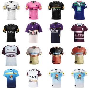 2024 Penrith Panthers Rugby Jerseys Gold Coast 23 24 Titans Dolphins Sea Eagles Storm Brisbane Home Away Shirts Maat S-5XL