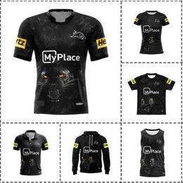 2024 Penrith Panthers opwarmen T-shirt Rugby Jersey Heren maat S-5xl afdrukken Aangepaste naamnummer