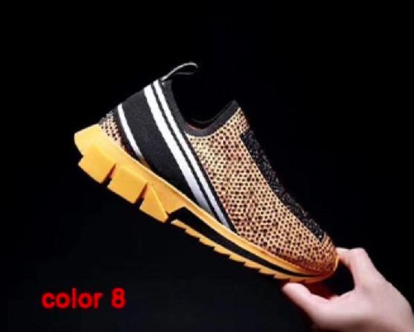 2024 Perfect Brand Hommes Tape Sorrento Baskets Chaussures Strass Cristaux Homme Slip-on Stretch Sock Sports Mesh Noir Blanc Rouge Glitter Belle Marche Avec Boîte EU35-45