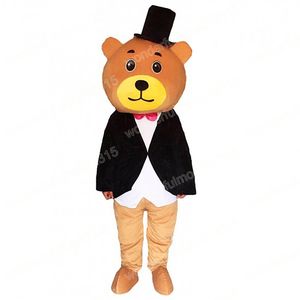 2024 Performance Bear Mascot Costumes Cartoon Carnival Hallowen Performance Taille adulte Games de fantaisie