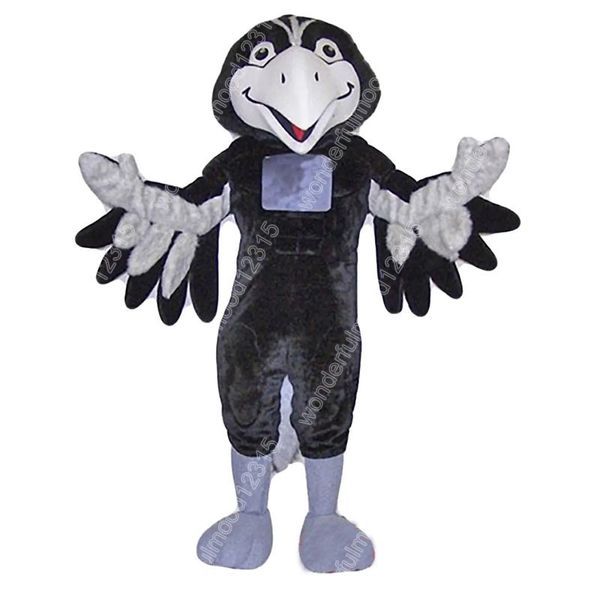 2024 Performance Black Hawk Disfraces de mascota Carnaval de dibujos animados Hallowen Performance Traje de juegos de lujo unisex Traje de publicidad al aire libre de vacaciones Traje