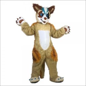 2024 Performance Fox Dog Mascot Costume Fancy Dishy pour hommes Femmes Halloween Outdoor Tentifit Suit Mascot pour les costumes publicitaires