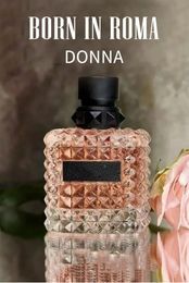 2024 Parfum Born in Intense Roma Donna Uomo Parfum 100 ml Odeur longue durée Marque EDP Parfum pour hommes femmes Cologne neutre Spray bonne qualité rapide 75
