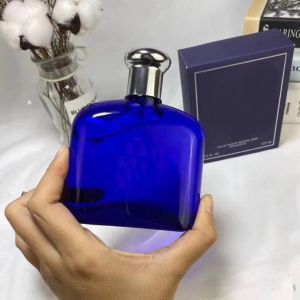 2024 Perfumes Perfume noble pour hommes Polo Blue Aromatic Fougere 125 ml 4.2floz EDT Vaporisateur de pulvérisateur naturel de longue date