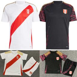 2024 Peru Voetbalshirts thuis weg PIZARRO FALFAN GUERRERO SOLANO FLORES CUBILLAS LAPADULA LUIS LBERICO Mannen kinderen jongen kinderen 24 25 voetbalshirt uniform