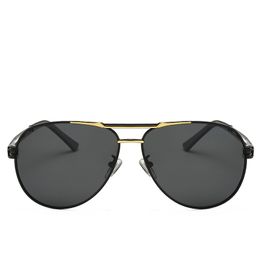 Lunettes de soleil océan pour femmes et hommes, monture pilote, mode été, Style Steam Punk, marque en métal, lunettes de soleil de styliste, UV400 Points, 2024