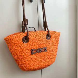 2024 Pink Sugao Mujeres Bolsa de asas Bolso de hombro Bolsos Diseñador Precioso Crochet Paja Moda Top Calidad Gran Capacidad Monedero Bolsa de compras