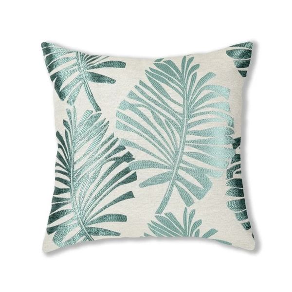 2024 Plant Pattern Linen Base d'oreiller 45x45cm coussin décoratif couvercle canapé de style coussin de style coussin de style coussin de style