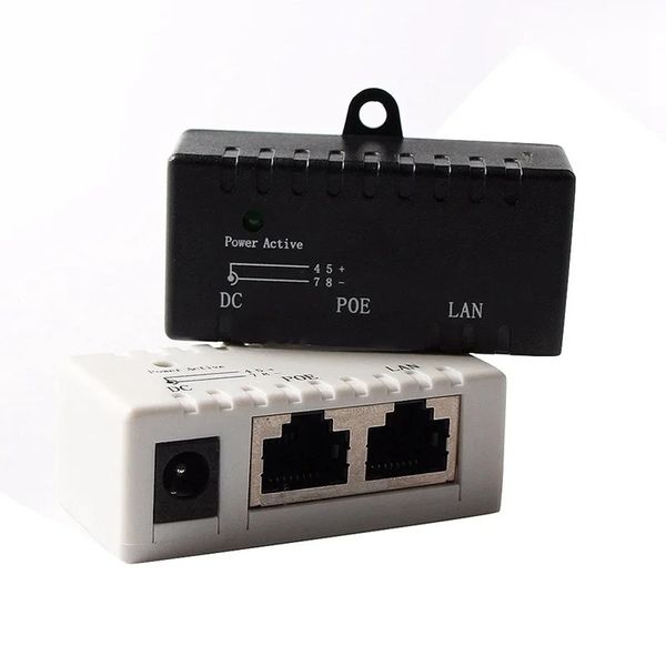 2024 POE Splitter PoE Injecteur RJ45 DC 5,5 mm x 2,1 mm Input POE POE Injecteur Splitter Adaptateur Connecteur pour le réseau IP CameraFor Adaptateur POE passif CameraFor