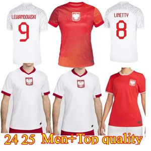 2024 Polen Jerseys Lewandowski Voetbalshirts Polonia 23 24 KRYCHOWIAK GROSICKI Zielinski Milik Zalewski Szymanski Pools voetbalshirt Heren kindertenue