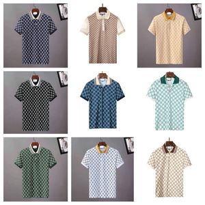 2024 Polo T-shirt Men's Designer Polo Luxury Brangdy Shirt 100% Coton Lettre imprimé conception de manches courtes