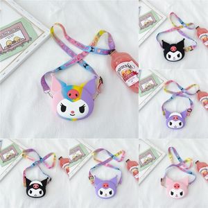 2024 POPULAIRE anime Cartoon Kinder Silicone Zero Wallet Children's Bag Crossbody Body Cute Bag op voorraad