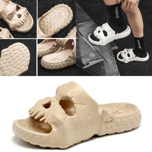 2024 zapatos populares de EVA positivos, sandalias de suela gruesa con pies de Calavera, zapatos de playa de verano para hombre, zapatillas transpirables GAI eur 40-45