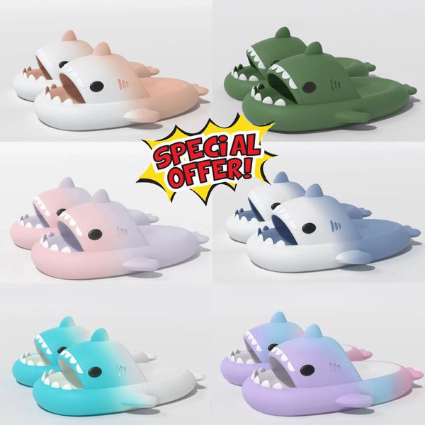 2024 Chaussures populaires Sandale Smap-Slippers Slippers Shark Slides Shoes Semed Chaussures Kids Sandales plates Flip Flip Flip Gai Eur 36-45