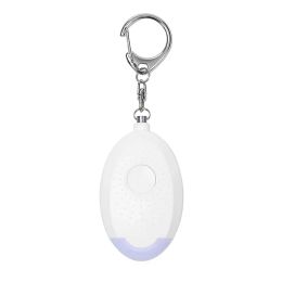 2024 Portable Emergency Persoonlijke beveiligingsalarmen Zelfverdediging 130 Decibels LED Licht Veiligheid Key Chain Pedant For Woman Kids Olderypersonal Security Alarm