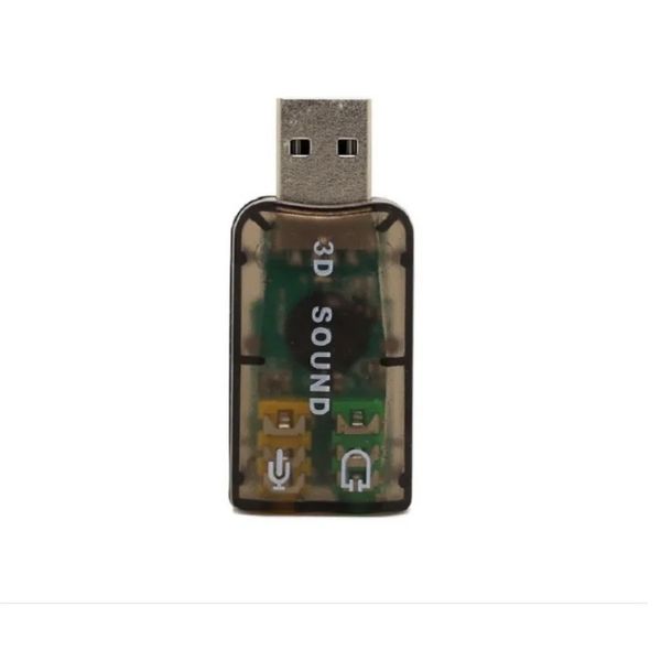 2024 Portable Externo USB a 3.5 mm Jack de auriculares Auriculares estéreo Auriculares 3D Sound Adapter Nuevo interfaz de altavoces para la tarjeta portátil