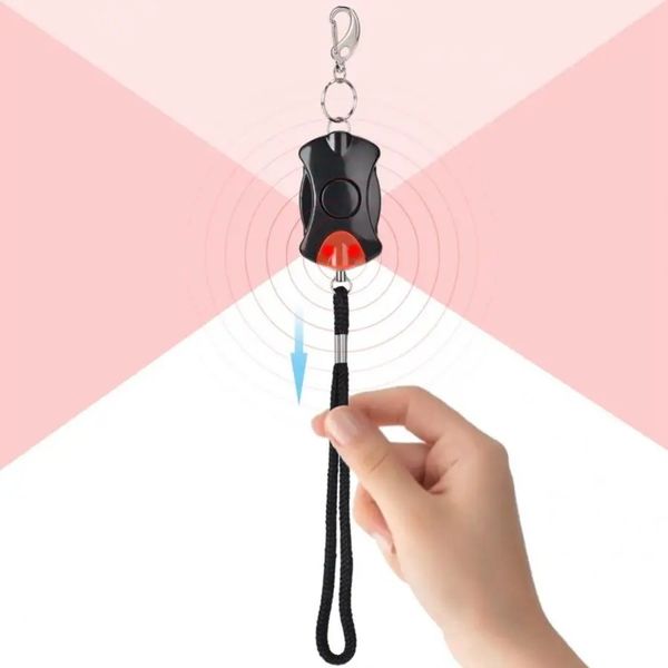 2024 Portable Practical130DB Personal Security Alarm Keychain Keychain Autofense Séren Sirène pour Gilrl Student Kid Personal Security