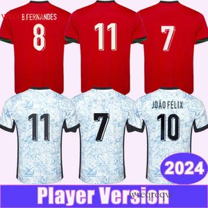 2024 Portugals Pepe Mens Player Version Soccer Jerseys National Team Joao Felix Diogo Costa B.Fernandes Home Football Shirts Uniforms