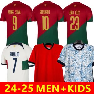 2024 Portugese voetbalshirt Bruno FERNANDES DIOGO J. Portuguesa Joao Felix 24 25 BERNARDO Ronaldo Portugieser Heren voetbalshirt