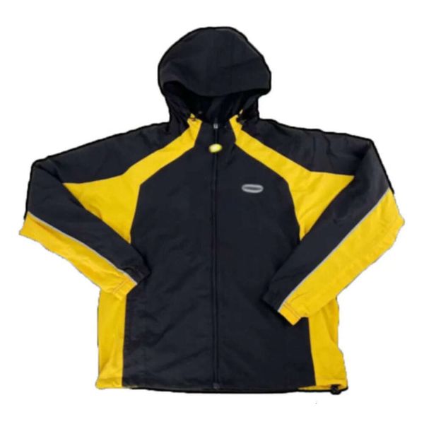 2024 Imprimir chaquetas para hombre CRT cremallera a prueba de viento traje deportivo calle tendencia contraste panel sudadera con capucha diseñador popular556