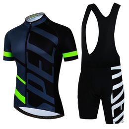 2024 Pro Team Cycling Jersey Set Summer Cycling Clothing Bike Desse Uniform Maillot Ropa Ciclismo Man Cycling Bicycle Suit 240417