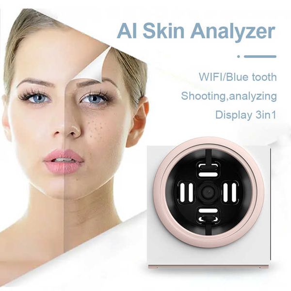 Testeur professionnel de peau du visage, 2024 millions de pixels, miroir magique, analyseur de peau AI, scanner 3d, machine d'analyse de la peau, 480