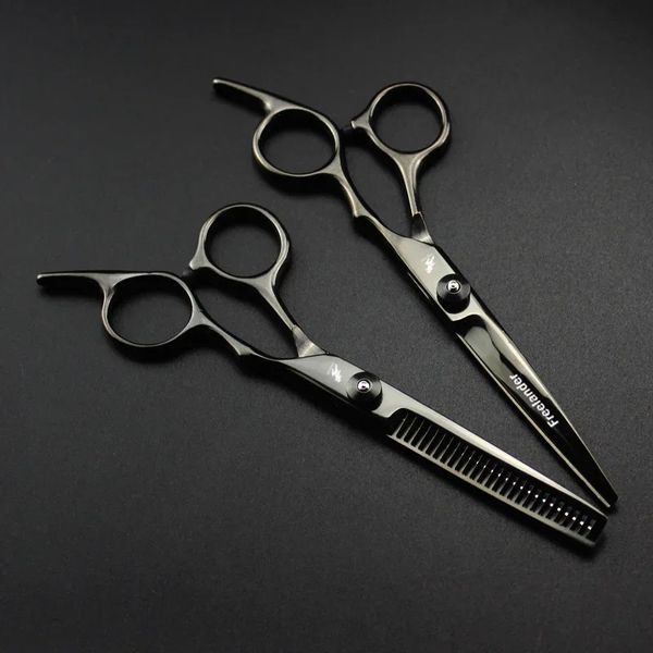 2024 Ciseaux de cheveux de 6 pouces professionnels éclaircissant le coiffeur coupe-coiffure cisaillement ciseaux outils de coiffure ciseaux - pour les cheveux professionnels