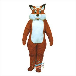 2024 Costumes de mascotte Fred Fox de haute qualité professionnelle Robe de soirée fantaisie de Noël Costume de personnage de dessin animé Taille adulte Carnaval Publicité de Pâques