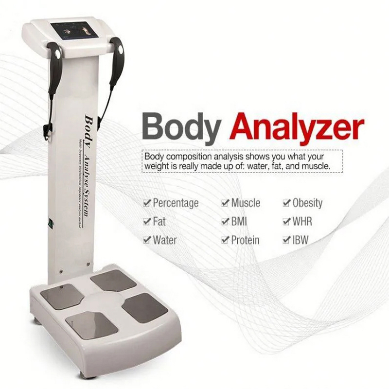 2024 Professional Intelligent Human Body Fat Scale Element Health Analyzer Machine Printer Body Composition with Result Sheet