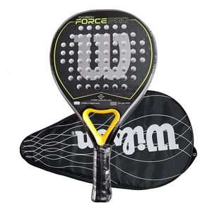 2024 Professionele Padel Paddle Tennis Racket Soft Face Carbon Fiber Soft Eva Face Sports Racquet Outdoors Equipment 240408