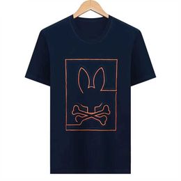 2024 Psyco Bunny Shirts American Designer Skull Rabbit Patroon Katoen T-shirt T-shirt T Tees Men Women Business Casual Short Sheeves Summer T-Shirt Eer4