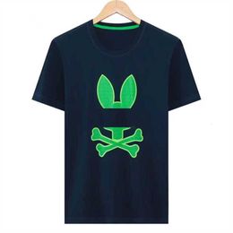 2024 Psyco Bunny Shirts American Designer Skull Rabbit Patroon Katoen T-shirt T-shirt T Tees Men Women Business Casual Short Sheeves Summer T-Shirt MDN4