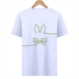2024 Psyco Bunny Shirts American Designer Skull Rabbit Patroon Katoen T-shirt T-shirt T Tees Men Women Business Casual Short Sheeves Summer T-Shirt 36G7