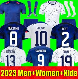 2024 Pulisic McKennie Soccer Jersey Ertz Altidore Press Wood Morgan Lloyd 23 24 America Football Shirt United States Camisetas USMNT 1120es