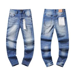 2024 Purple Mens Jeans Designer Make Old Washed Jeans Leggings Straight Pants Prints pour femmes Men Men Pantalon décontracté Long Style