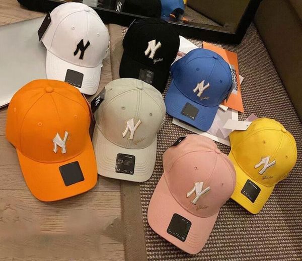 2024 QC Recién llegado Sombreros de diseñador clásicos hombres y mujeres N caramelo ocho colores gorra de béisbol verano casual Y sombrero pareja gorras marca de moda ins