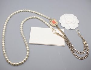 Collier pendentif à longue chaîne à breloques de qualité 2024, avec perles de coquillage naturelles en diamant et Design rose, avec boîte à timbres PS3550A L