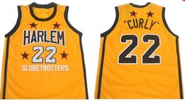 2024 zeldzame Custom Mannen Jeugd vrouwen Vintage FRED GLOBETROTTERS #22 CURLY College Gestikt JBasketbal Jerseys